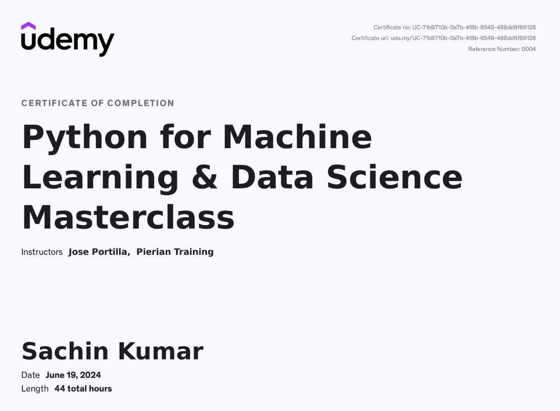 Python for Machine Learning